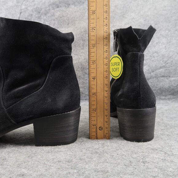 Paul Green Shoe Women 8.5 Bootie Classic Fashion Block Heel Leather Nicole Black - Picture 6 of 16